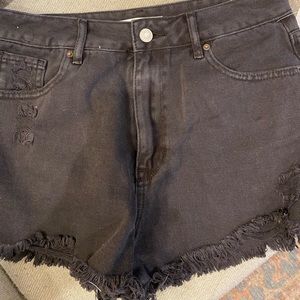 Black pacsun denim shorts